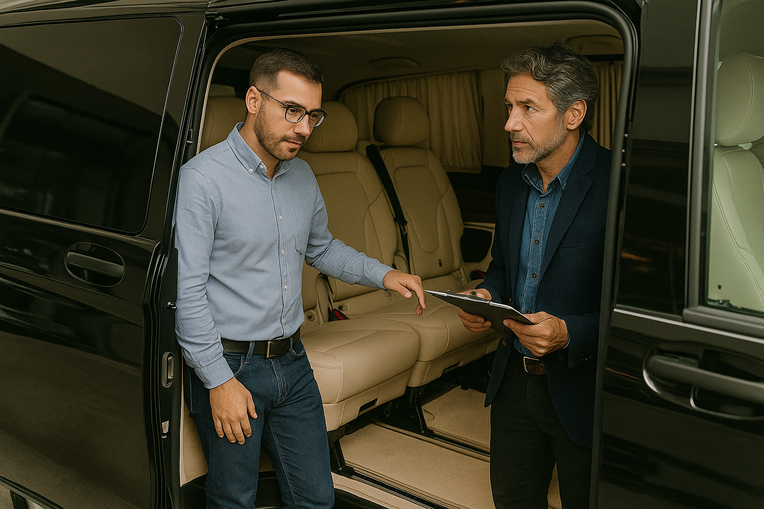Quality control and delivery inspection of completed luxury interior work
